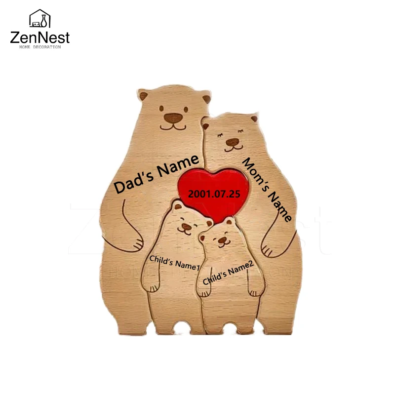 

Деревянная головоломка с медведем