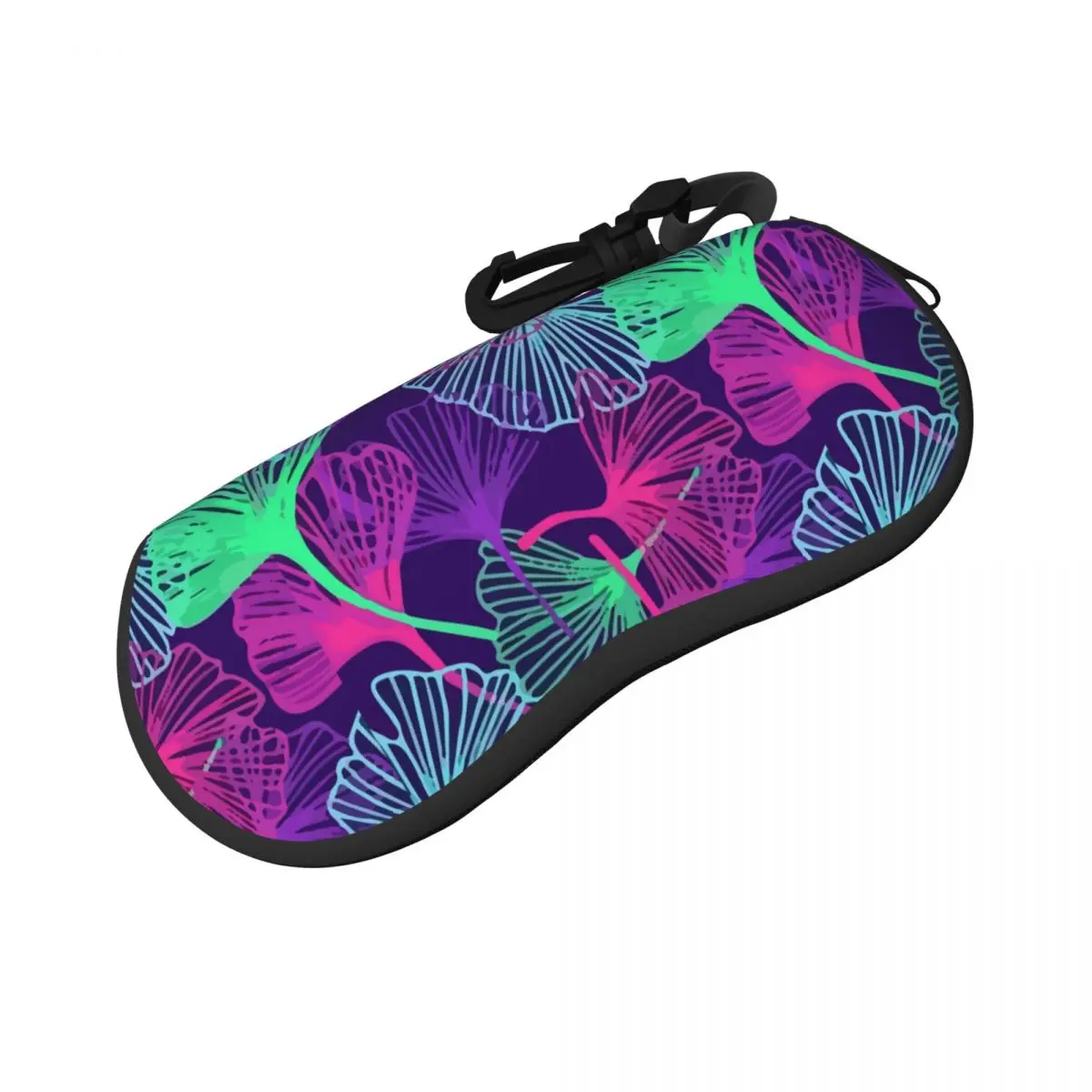 

Colorful Ginkgo Biloba Glasses Case Cover Tropical Leaves Custom Sunglasses Pouch Travel Eyeglass Cases Cover Eyewear Storage