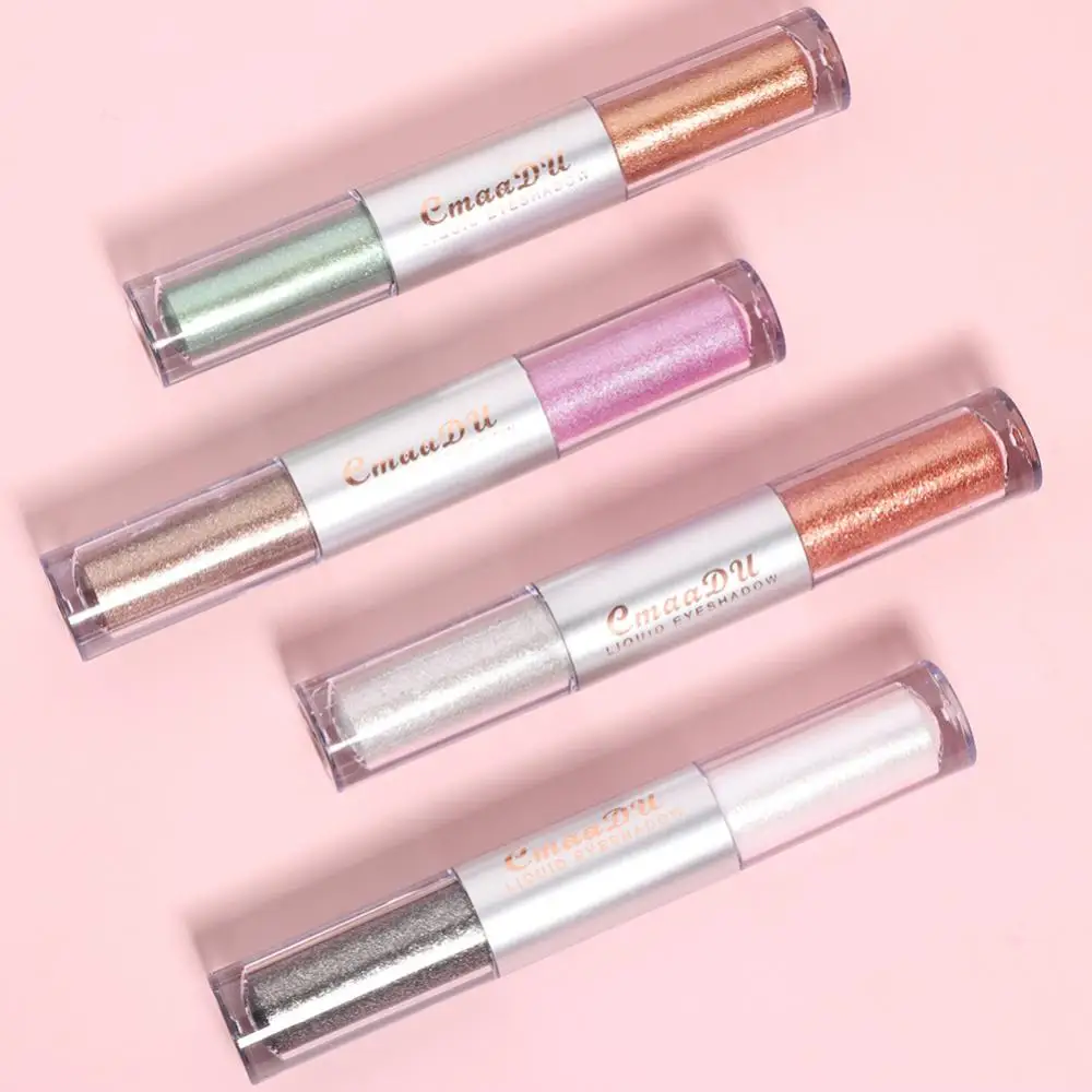 

Metallic Glitter Eyeshadow Liquid Eyeshadow 4pcs Set Brighten Eyes Colorful Eyes Pigments Pearlescent Shiny Eye Shadow Cosmetics