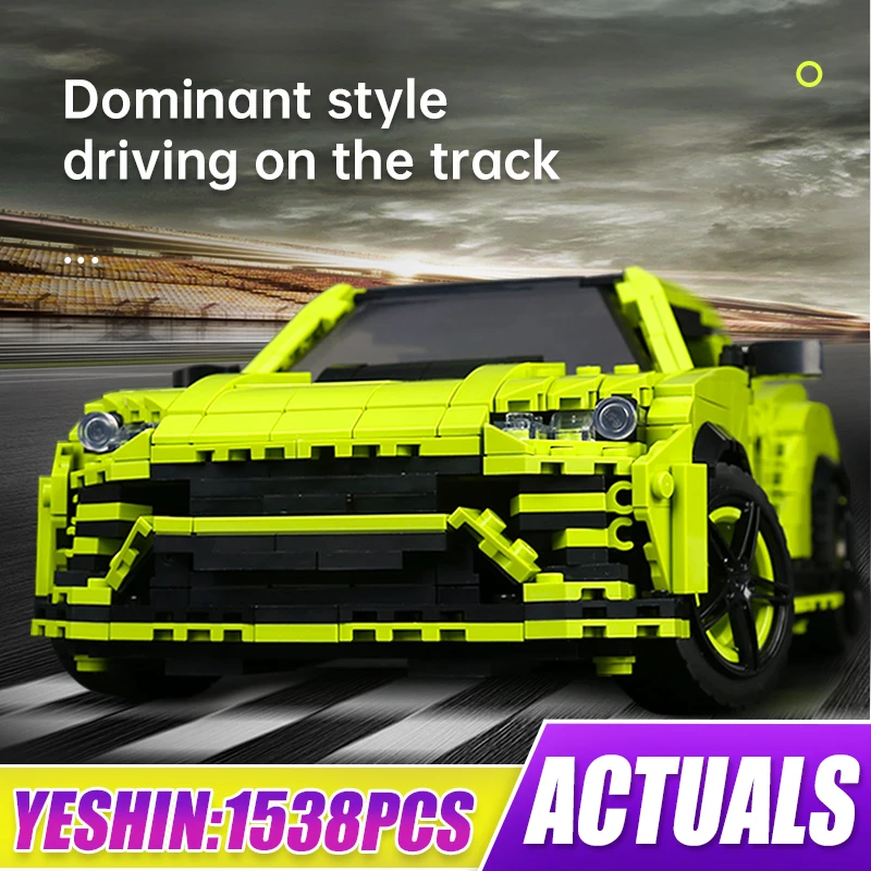 

10019 креативная Гоночная машина Lambo SUV, статическая версия кубики Moc, техническая модель, игрушка для мальчиков