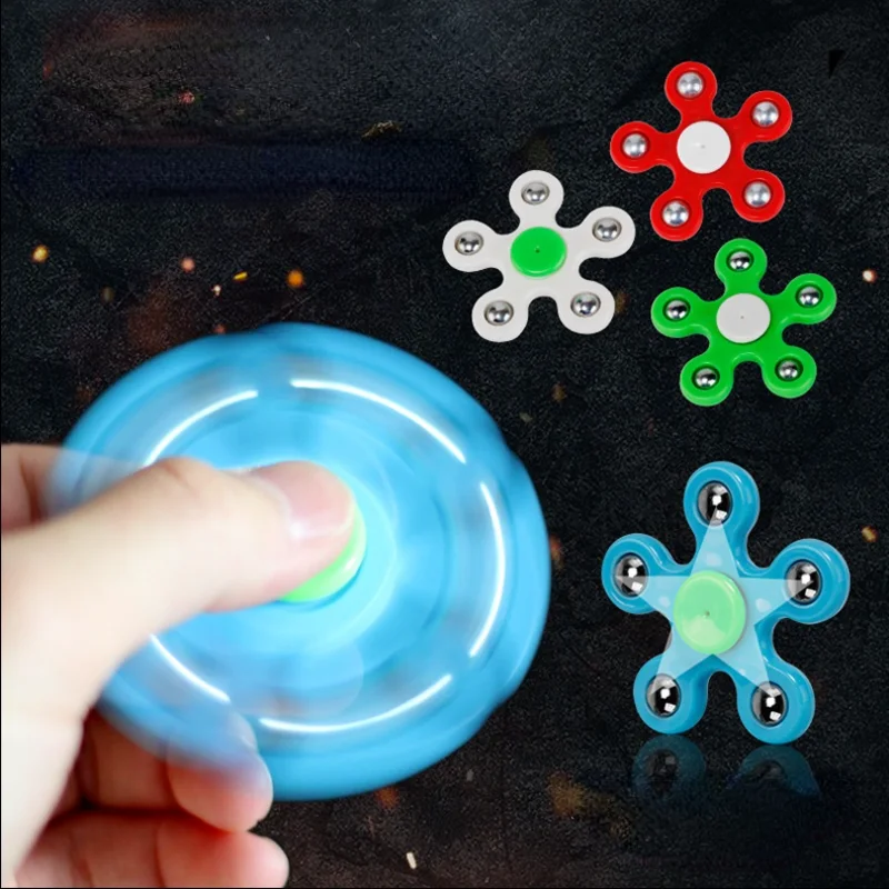 

Fidget Spinner LED Light Luminous Fidget Spinner Changes Hand Spinner Stress Relief Adult Gift Children Antistress Hand Toys