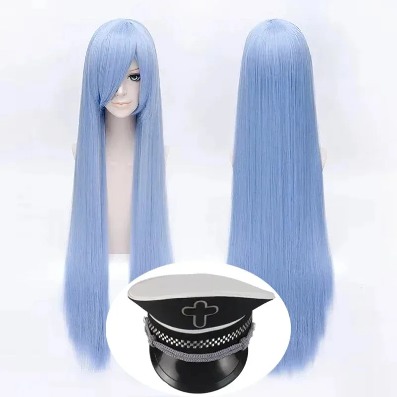 Esdeath Косплей Lce Blue Синтетический Длинный Прямой Akame Ga Kill! Аниме Coser Cute Girl Высококачественный парик Daily Party CVV,. ;;5765B (art.: 3920d12759cc1) - 3920d12759cc1