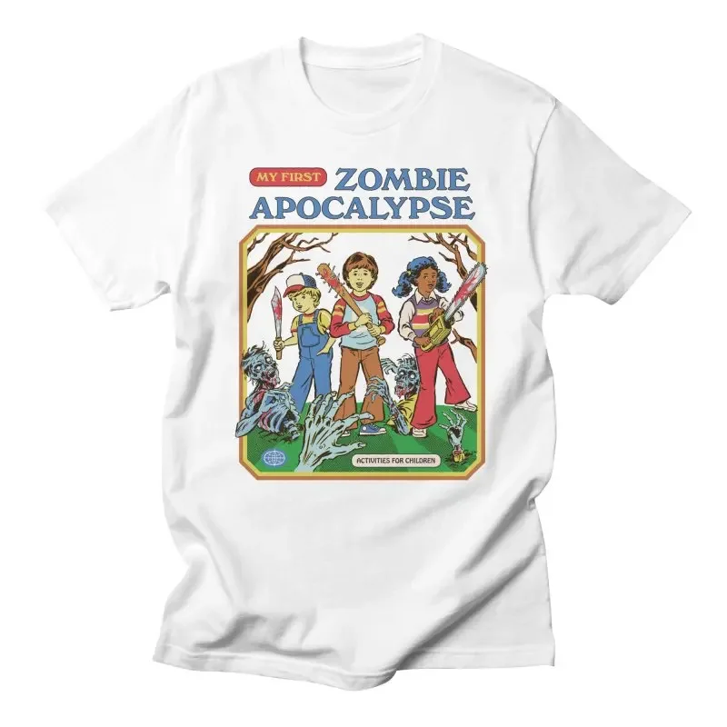 My First зомби Apocalypse сатана ужас футболка мужские Смешные демоны Мрачный Жнец