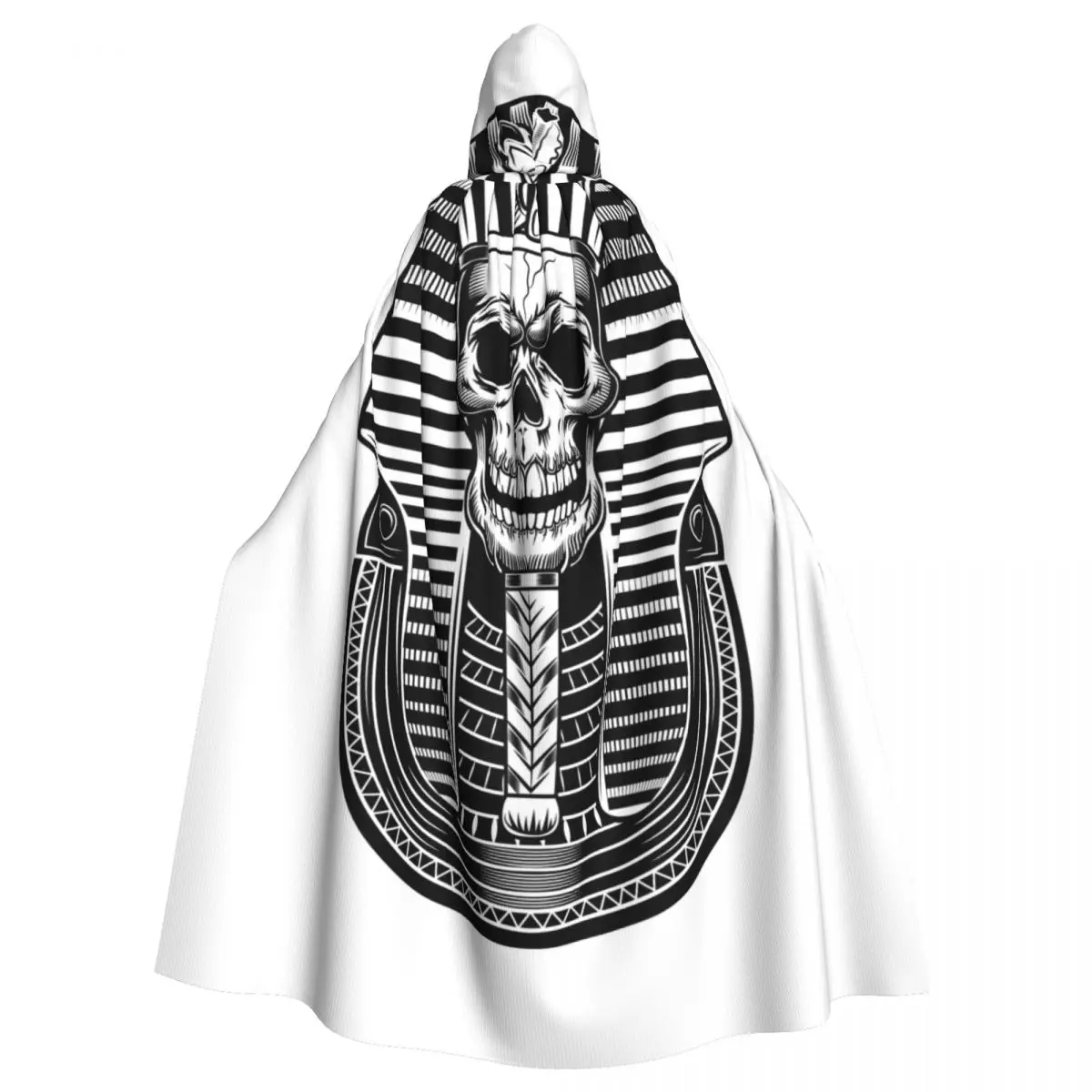 

Hooded Cloak Unisex Cloak with Hood Pharaoh Skull Egyptian Mummy Skeleton Cloak Vampire Witch Cape Cosplay Costume