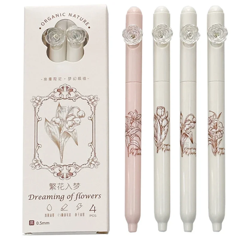 

Гелевые ручки с кристаллами и бабочкой 4 шт.