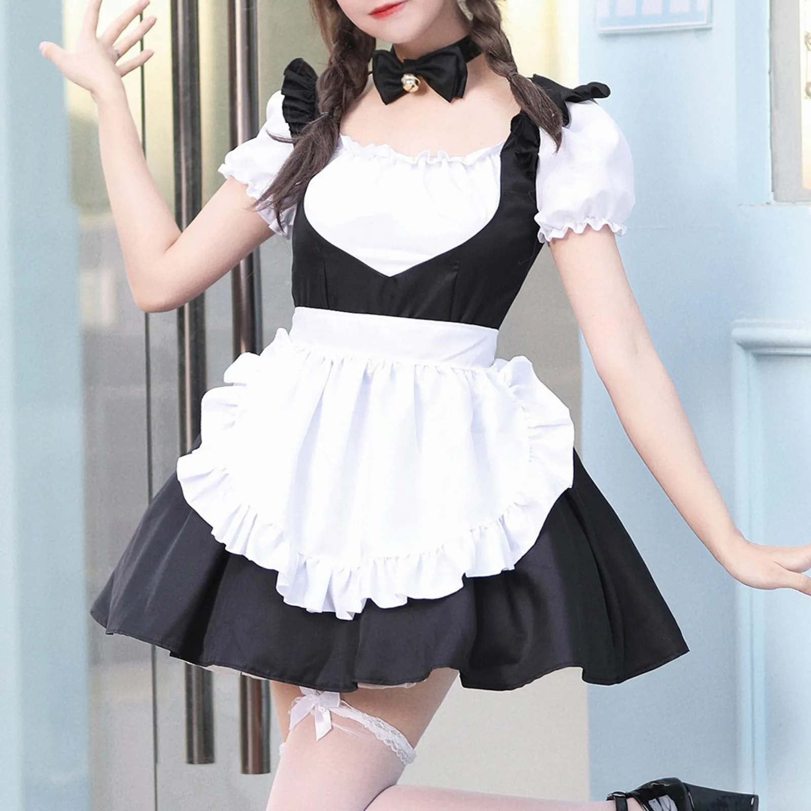 

Lolita Cosplay Costumes Dresses Suits Sexy Halloween Costumes For Women Lingerie Cute Sweet Girl Maid Dress Cos Uniform Sets