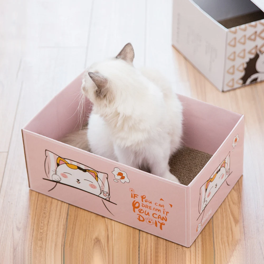 

Pet Cat Scratch Board Nail Scraper Mat Bed Toy Cats Carton Scratchers Corrugated Paper Kitten Bed Pad Rest Pet Sleeping Supplies