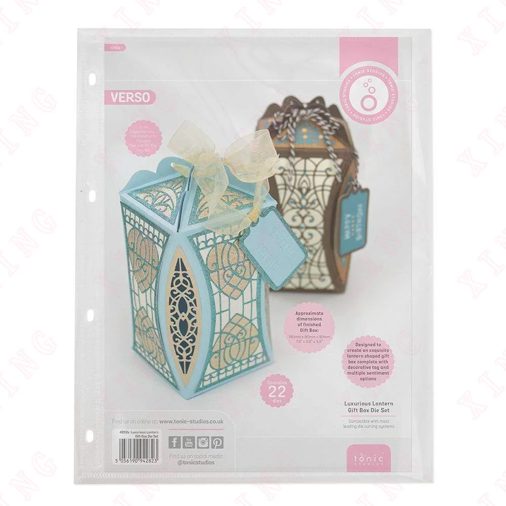 

New Diy Metal Cutting Dies Luxurious Lantern Showcase Set 2023 Scrapbook Decoration Embossing Handmade Craft Album Card Template