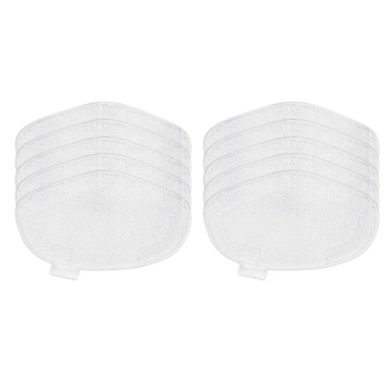

10 Washable Steam Mop Pads Replacement For Polti For Vaporetto PAEU0332 Vacuum Cleaner, White
