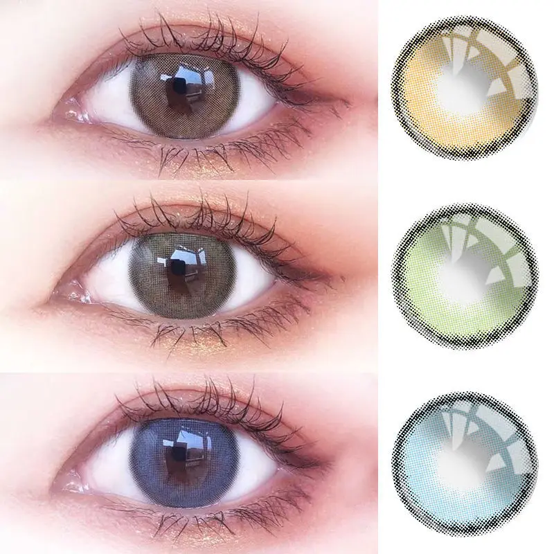 

with Power Green Blue Prescription Contacts Lenses Colored Lens for Vision Solution Eyescare Cosplay Eyeswear Lentes De Contacto