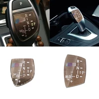 new gold car shift knob panel gear button cover emblem m performance sticker for bmw x1 x3 x5 x6 m3 m5 f01 f10 f30 f35 f15 f16