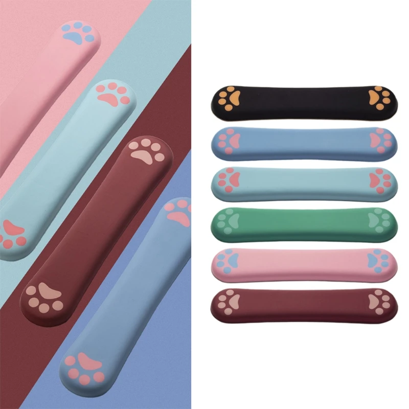 

Коврик для клавиатуры и запястья, эргономичный коврик для мыши с поддержкой запястья, подушка с эффектом памяти для клавиатуры и мыши, подуш...