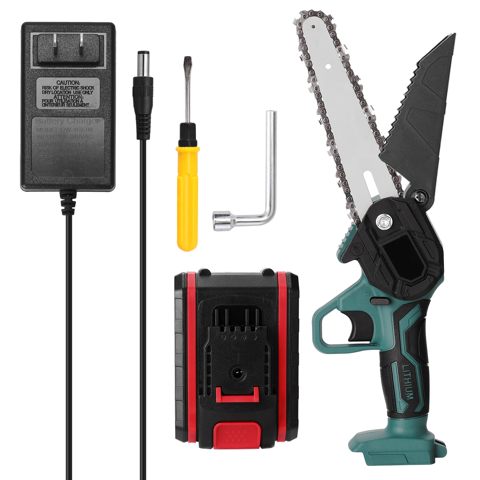 Портативная электрическая мини-пила для обрезки дерева 21 в | Инструменты