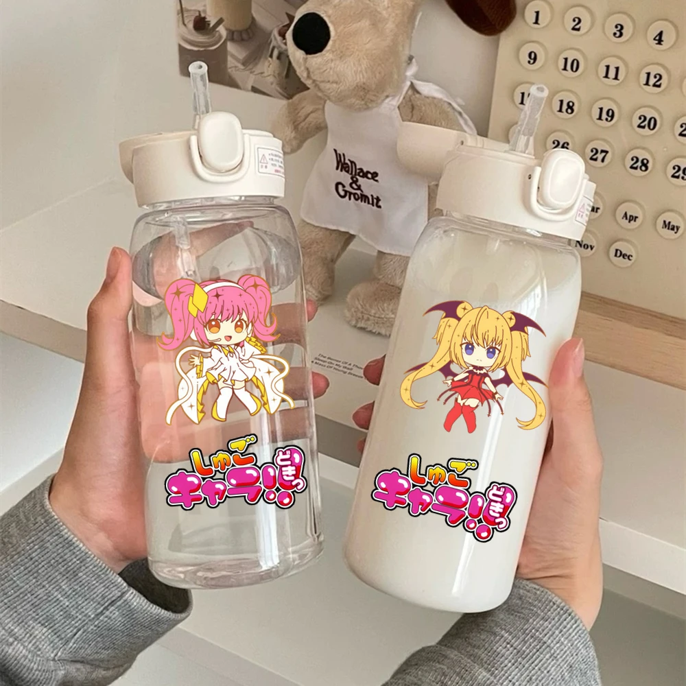 600 мл Shugo Chara мультфильм герметичная соломенная бутылка для воды портативная