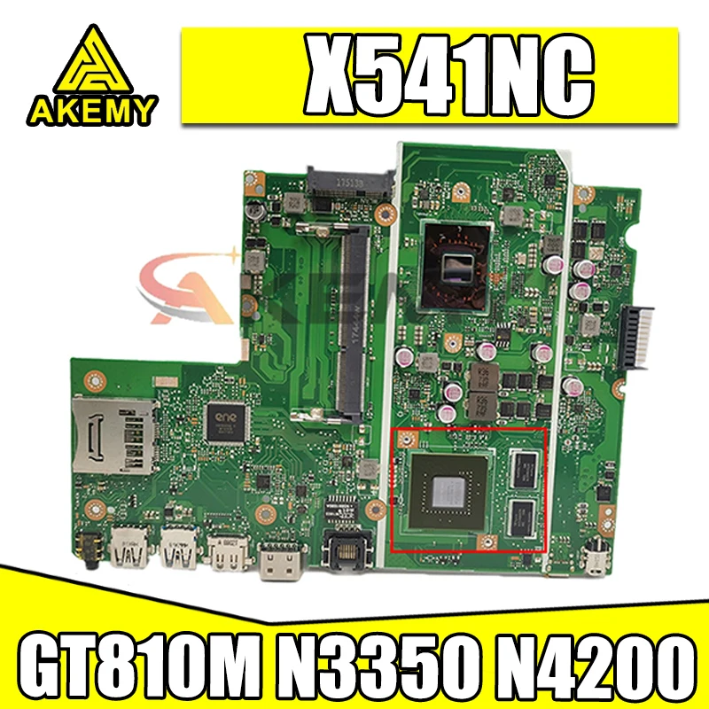 

Материнская плата для ноутбука X541NC GT810M N3350 N4200 CPU для ASUS X541N X541NC F541N, оригинальная материнская плата