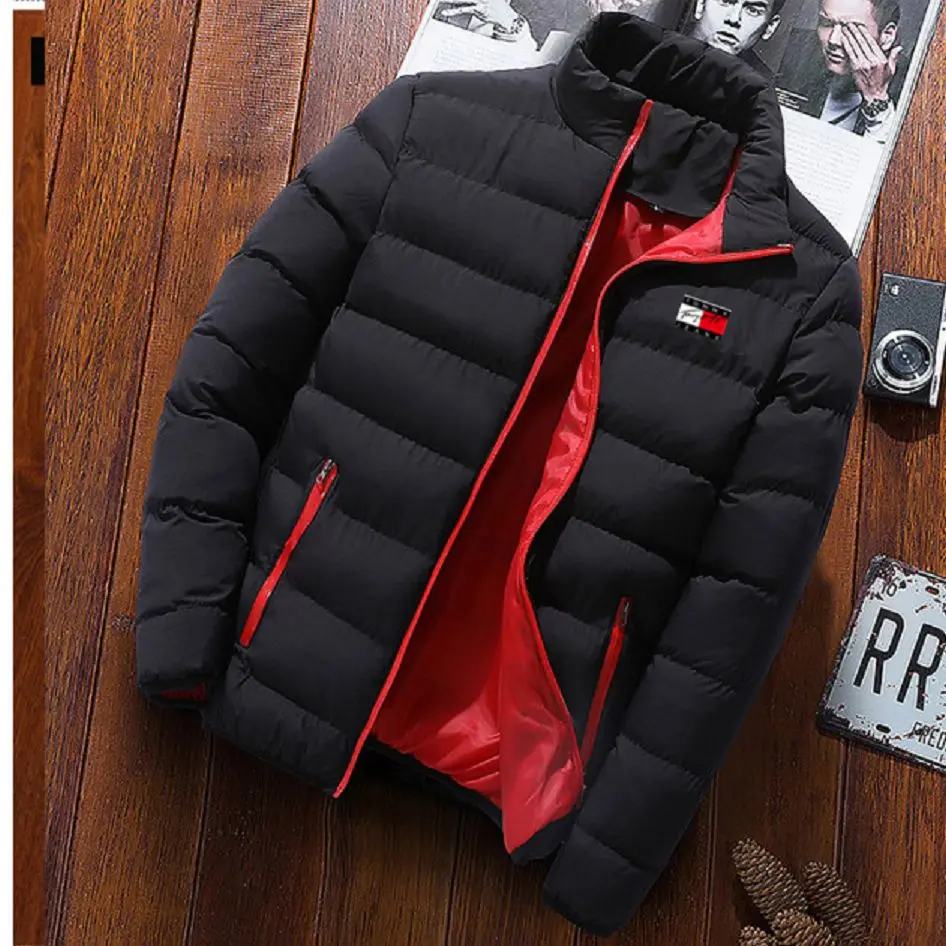 

2022 Trend New Men's Padded Jacket Autumn and Winter Warm and Windproof Large Size Stand Collar Short Padded Jacket