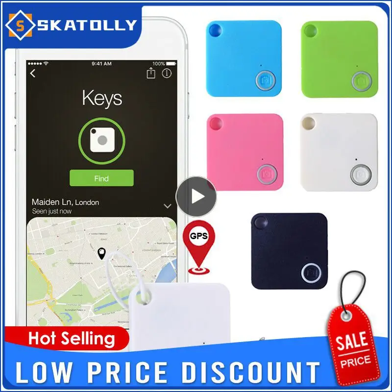 

Smart Key Finder Mini GPS Tracker Device Car Motor Alarm Tile Wallet Keys Alarm Locator Realtime Kids Pets Tracker