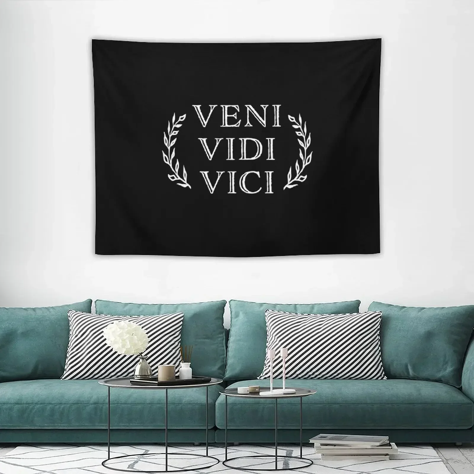 Фото Veni Vidi Vici Цезарь Победа Гобелен Декор Комнаты Корейский Стиль Украшение Комнаты Корейский Стиль Гобелен №3
