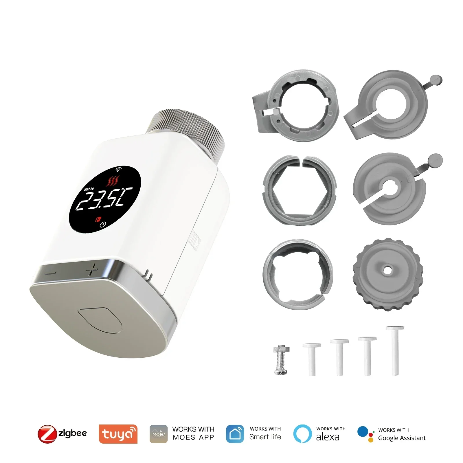 

MOES Умный термостатический клапан радиатора