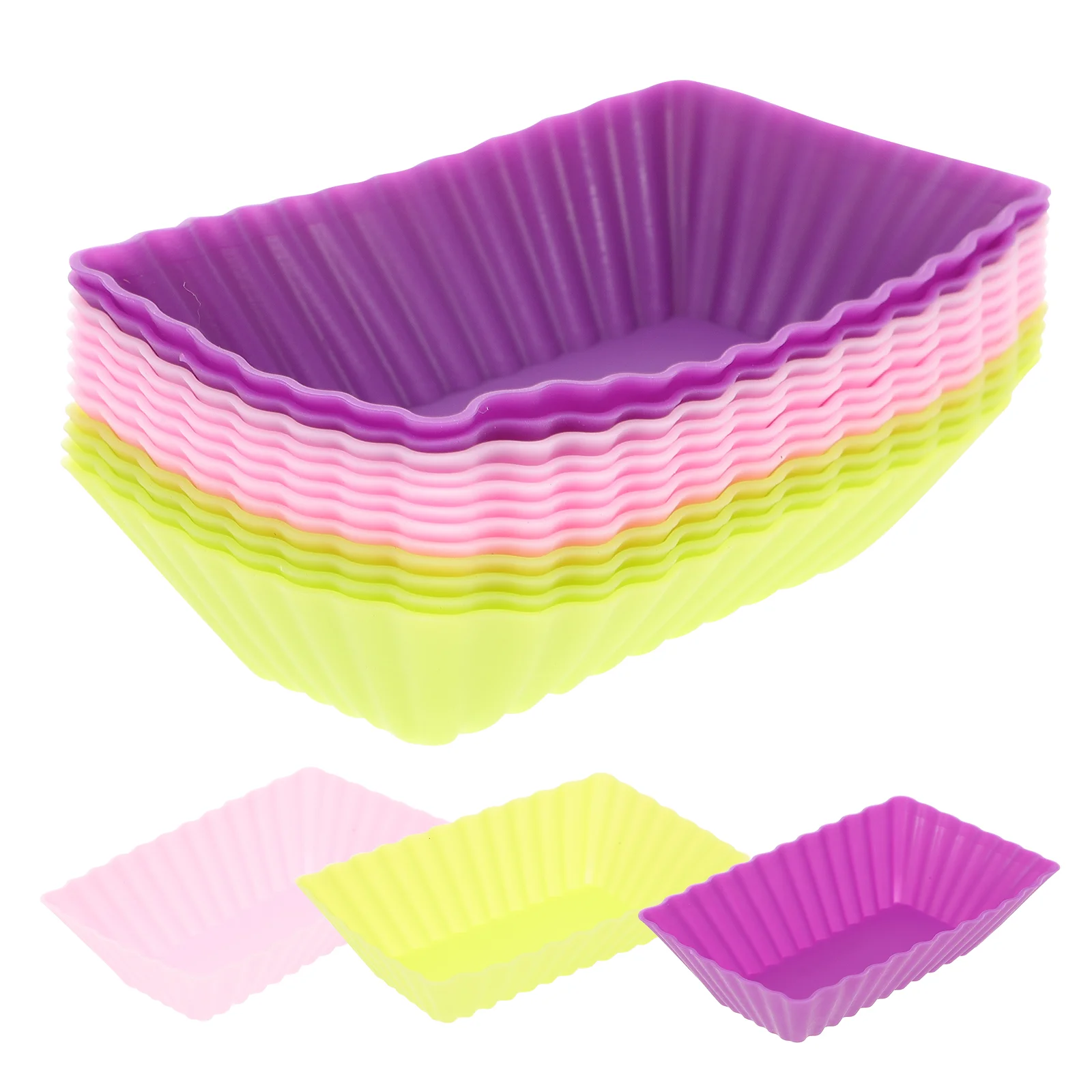 

Cups Silicone Muffin Cupcake Baking Molds Cake Liners Cup Reusable Mold Pan Stick Non Wrapper Liner Pastry Dessert Mini