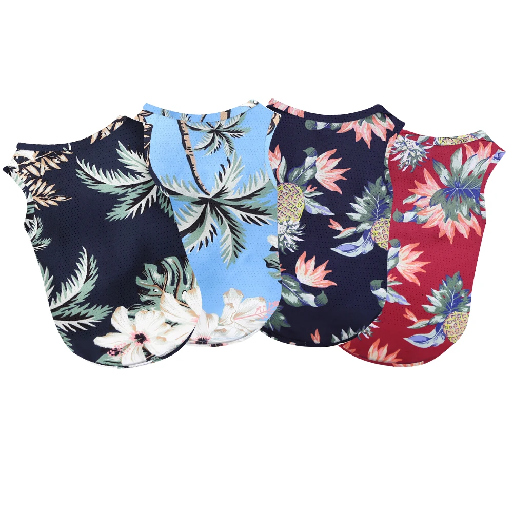 Одежда для маленьких средних и больших собак футболка гавайская рубашка летняя