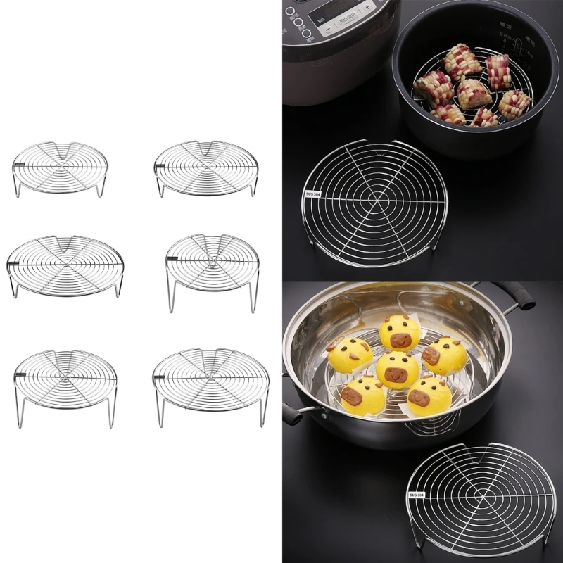 

Versatile Stainless Steel Steaming Rack Food Steamers Basket Steaming Stand for Kitchen and Culinary Enthusiasts DropShip