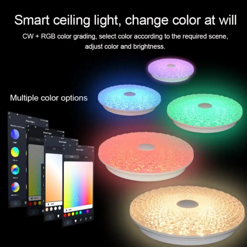 

CORUI Tuya Wifi Smart Ceiling Light 36W RGB+C+W LED Ceiling Lamp For Living Room Bedroom Support Smart Life Alexa Google Home
