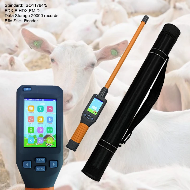 Фото Считыватель RFID-меток TK4100 134,2 кГц с ЖК-экраном, дальность действия 10-20 см, для управления птицеводством №3