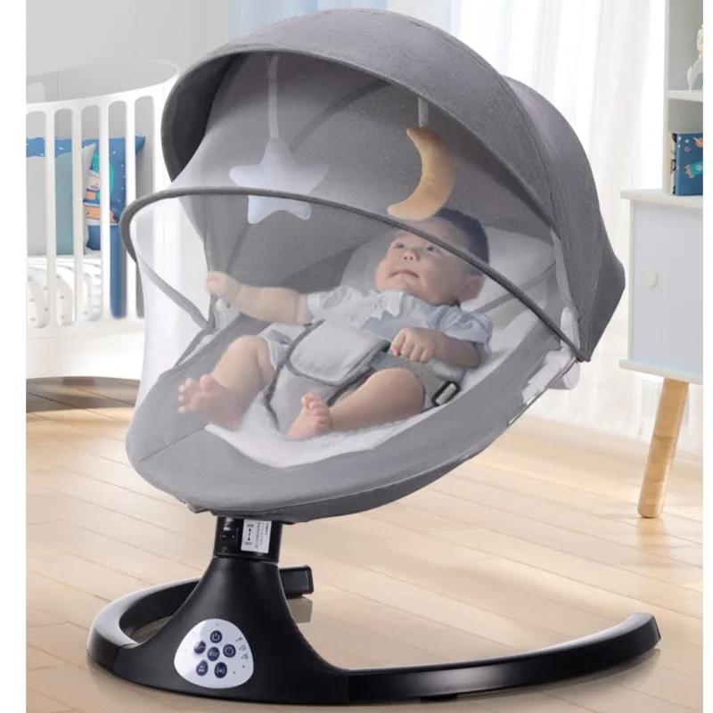 LazyChild Smart Baby Electric Rocking Chair Coaxing Baby Artifact Rocking Chair Multi-functional Reclining Chair Soothing Chair