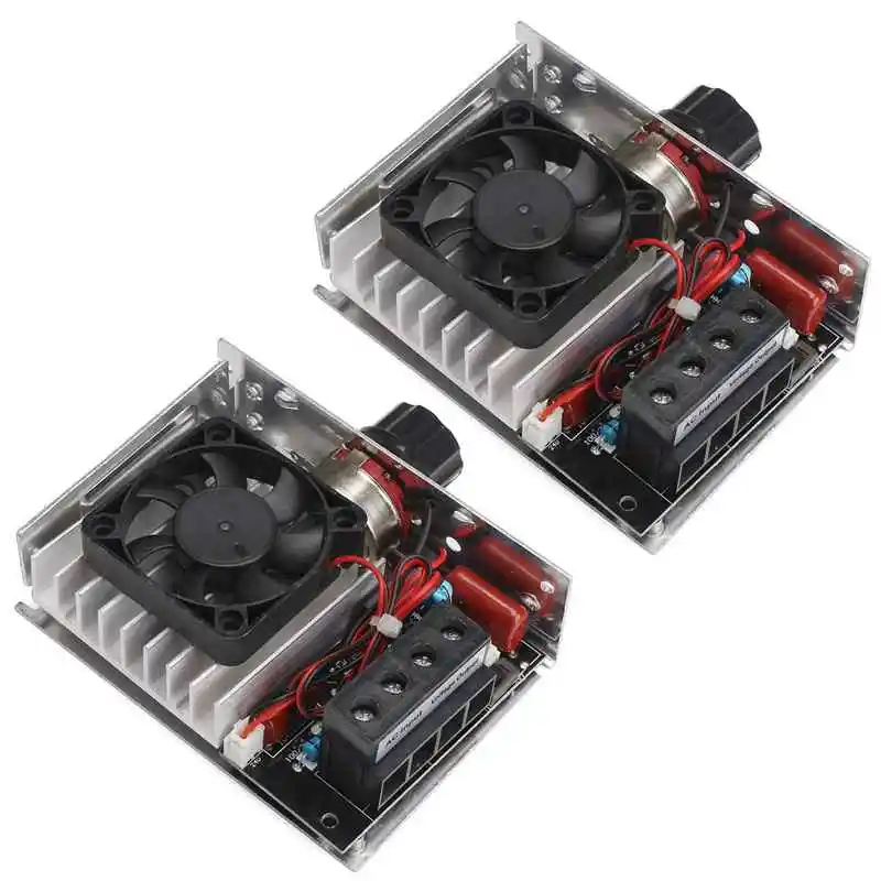 

2X 220V AC 10000W Triac Voltage Regulator Speed Dimmer Temperature Control