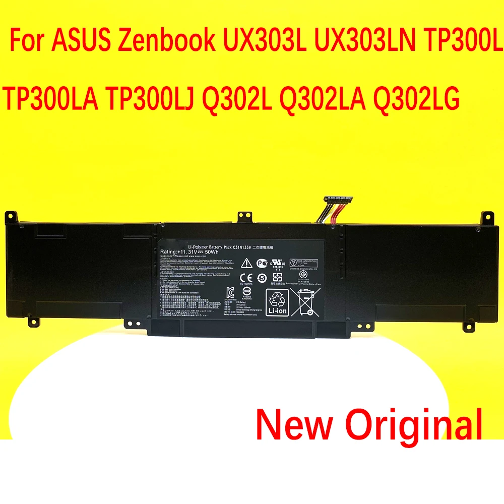 C31N1339 для ASUS ZENBOOK UX303 UX303LA UX303LB UX303LN UX303UA UX303U BC31POJH C31P0JH Новый аккумулятор ноутбука 4300