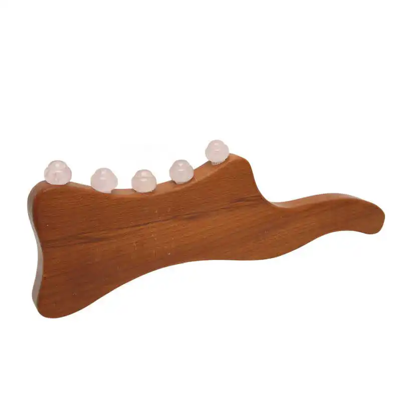 

Guasha Massage Stick Rose Quartz Dredging Meridians Wear Resistant Guasha Massage Tool for Legs