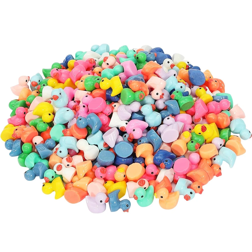 Миниатюрные миниатюрные утки из смолы 10/20 шт. украшения для сказочного сада