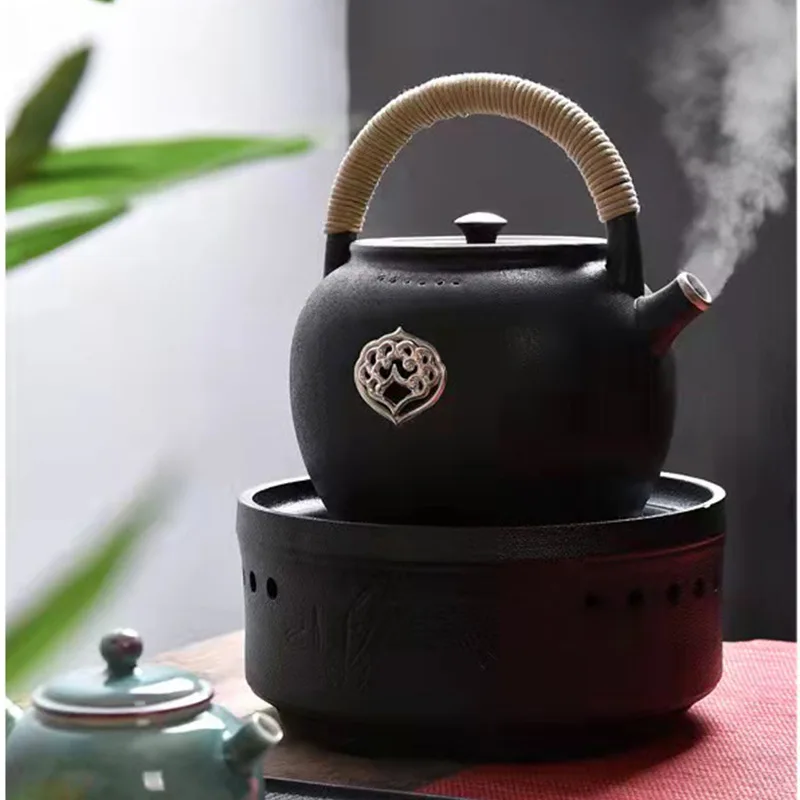

Vintage Ceramics Teapot Warmer Japanese Style Green Tea Infuser Beauty Health Chaleira De Porquinho Weight Loss Products JD50CH