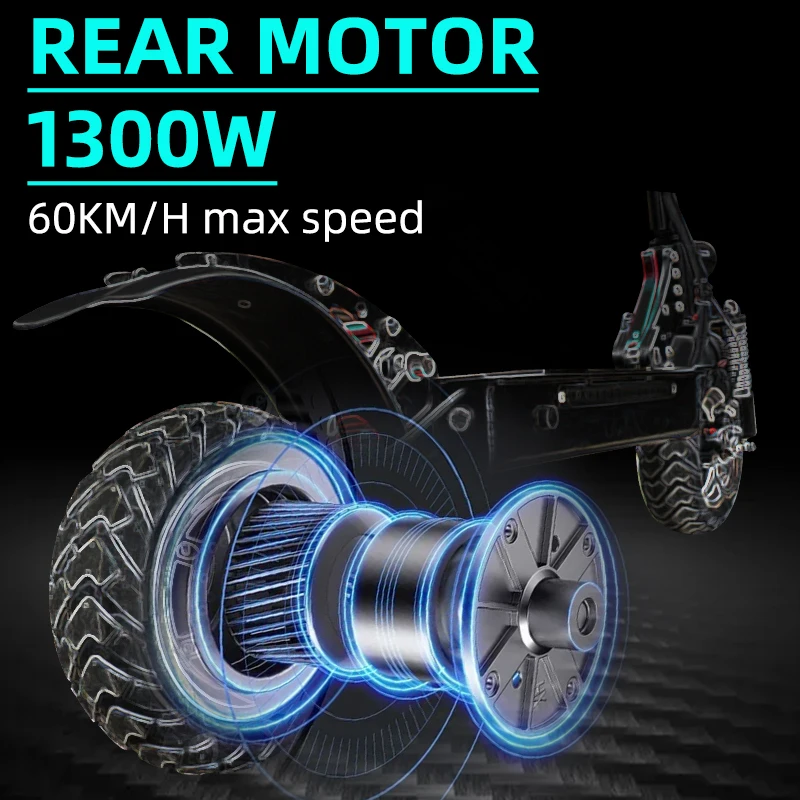 Jueshuai 48V 1300W Electric Scooter Energy Saving with 20AH Battery Foldable Electric Scooters Adults 60KM/H Max Speed EU Stock