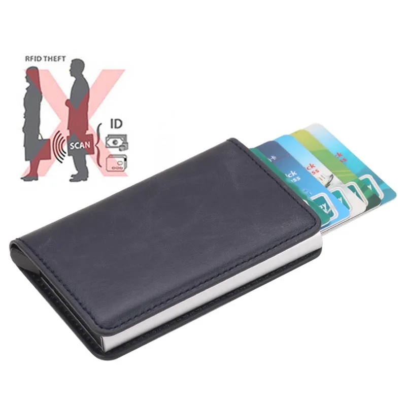 

Мужской чехол для кредитных карт из искусственной кожи с RFID-защитой