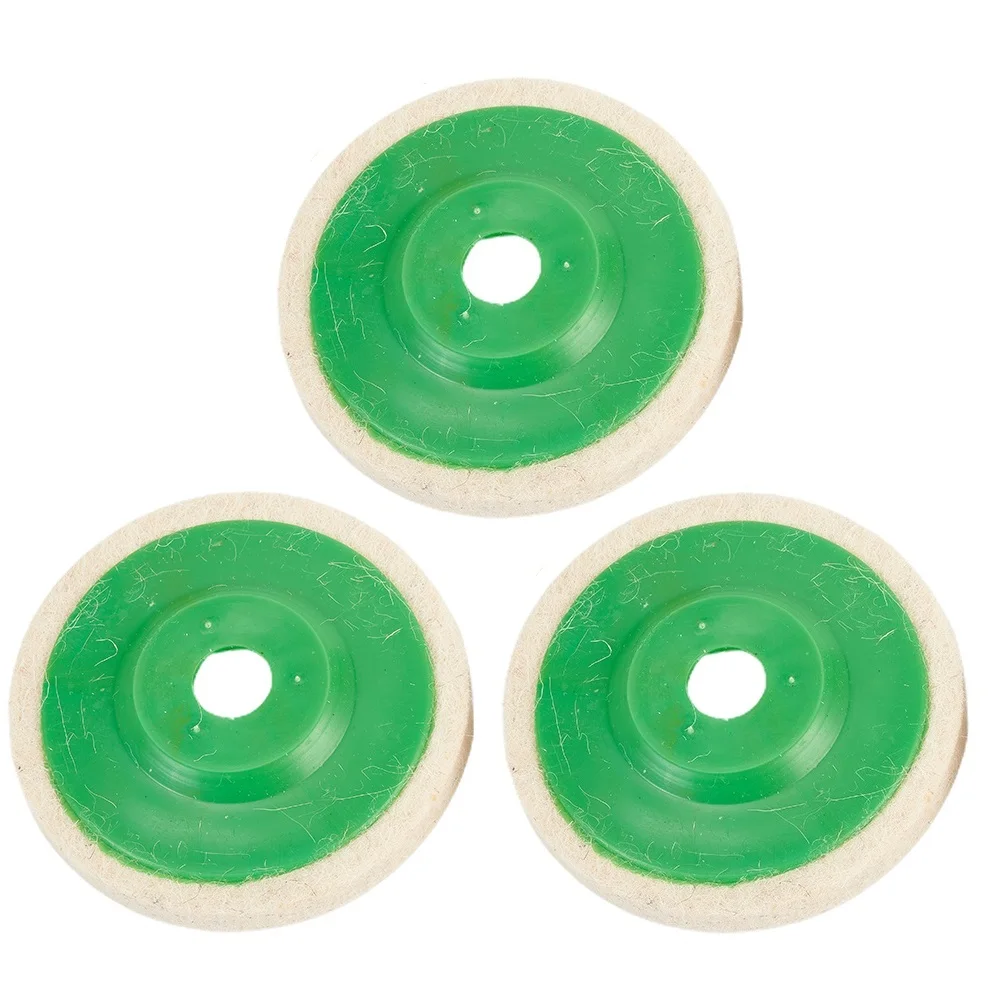 

3pcs 4Inch Wool Buffing Polishing Wheels Felt Pad Buffer Polish Discs For Angle Grinder Polishing Marble Glass Metal