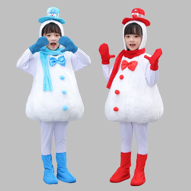 Рождественский снеговик со шляпой детский костюм вечерние костюмы для косплея