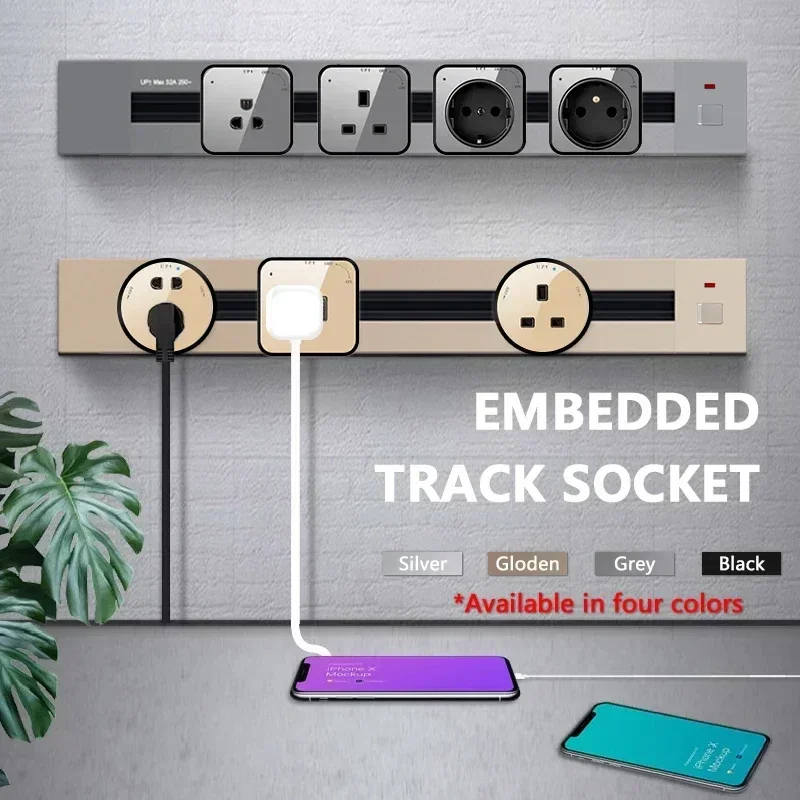 Настенная розетка T &amp I стандарта EU UK US FR универсальные розетки для дома кухни