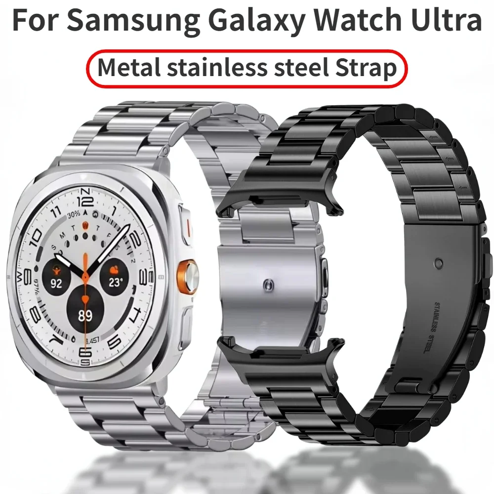 Ремешок металлический для Samsung Galaxy Watch Ultra Band 47 мм сменный Браслет из нержавеющей