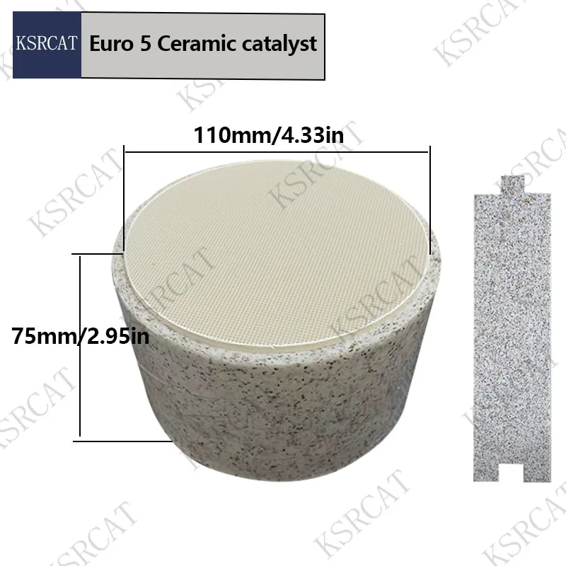 Универсальный керамический каталитический нейтрализатор EURO 5 110*75 мм 600CPSI