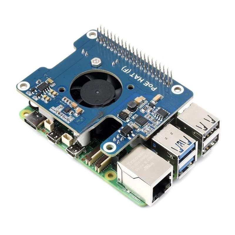 Модуль расширения Y1UB Power Over Ethernet для одноплатного компьютера RPI5 плата PoE с