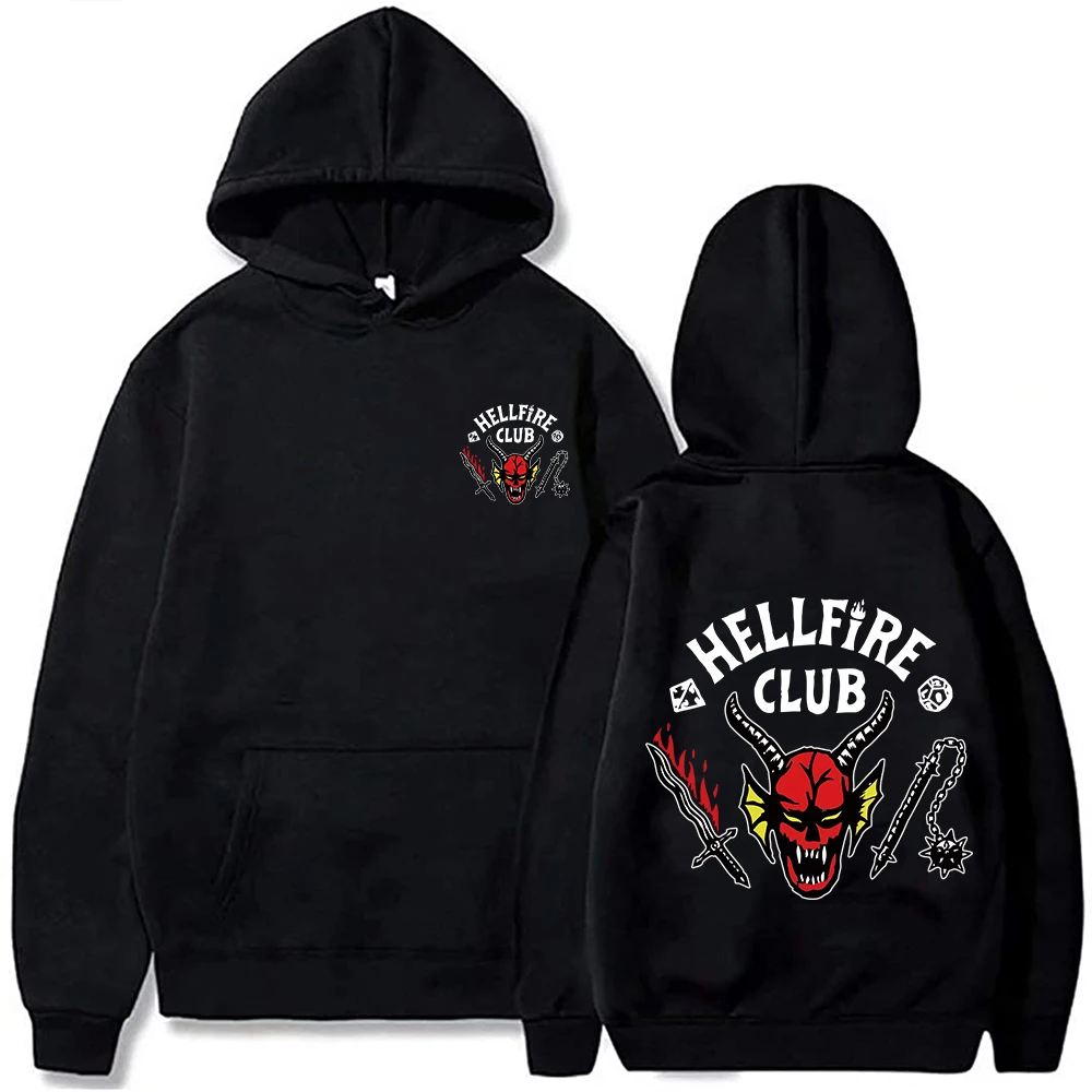 

Hellfire Club Stranger Things 4 Hoodies 2022 New Fashion Harajuku Pullovers Spring/Autumn Men Sweatshirt Sudaderas Male Clothing