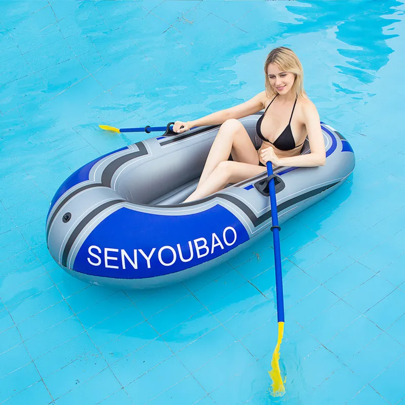 

PVC Canoes Thickened One-man Canoes Water Sports Equipment Inflatable Drifting Boats Fishing Rubber Boats