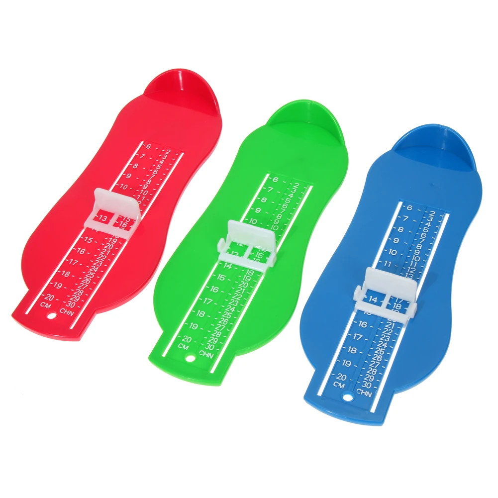 7 Colors Kid Infant Foot Measure Gauge Shoes Size Measuring Ruler Tool Available ABS Baby Car Adjustable Range 0-20cm size images - 5