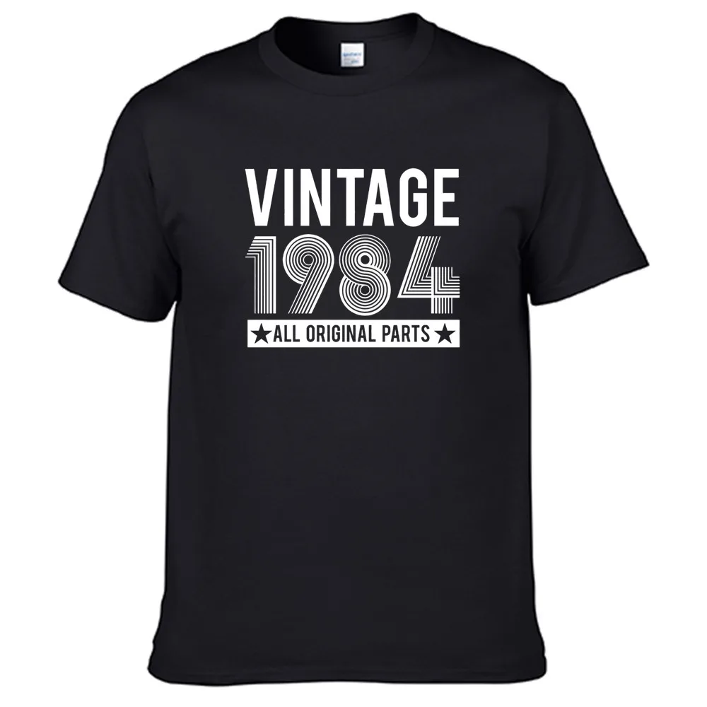 

Vintage 1984 All Original Parts Summer Print T Shirt Clothes Popular Shirt Cotton Tees Amazing Short Sleeve Unique Unisex Tops