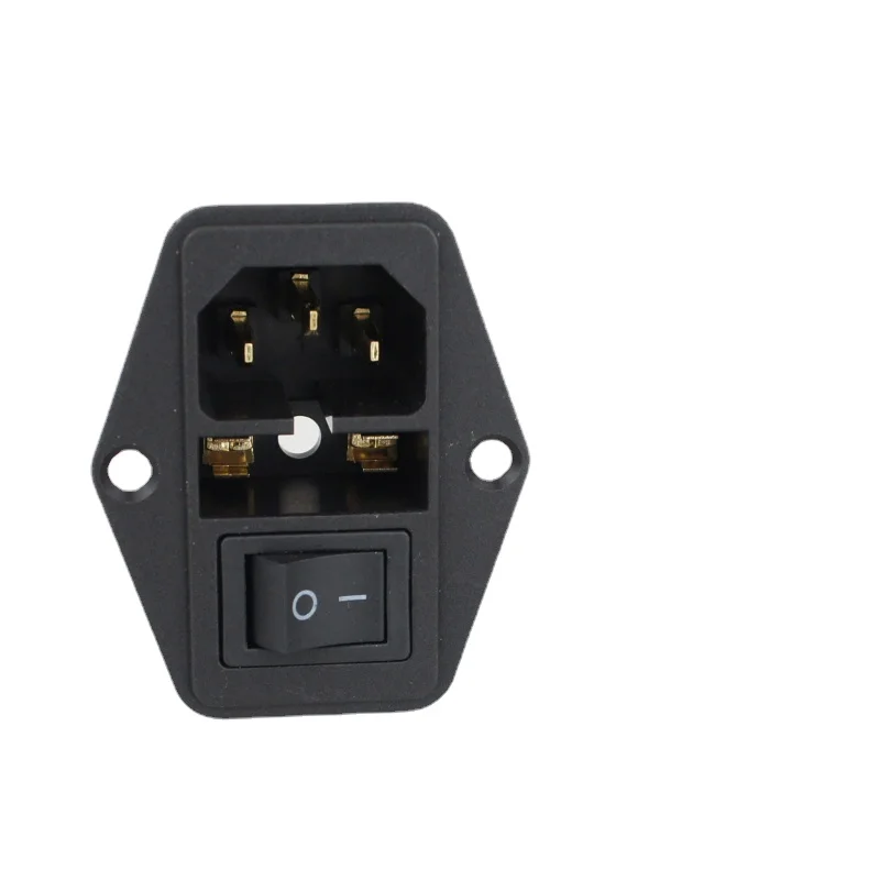 Аудиоадаптер Aucharm Copper HiFi C13 с разъемом IEC, позолоченный выключатель питания с плавким предохранителем.