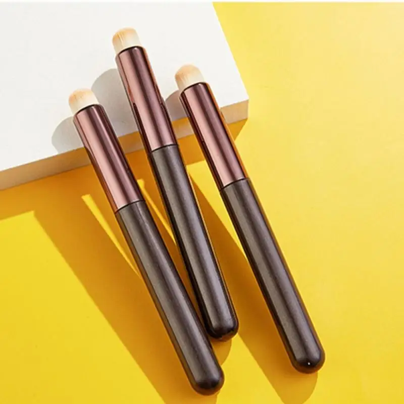 

LOYBJHappyrim Mini Lip Brush Concealer Makeup Brushes Cosmetic Lipstick Concealer Natural Smudge Beatuy Make Up Brush