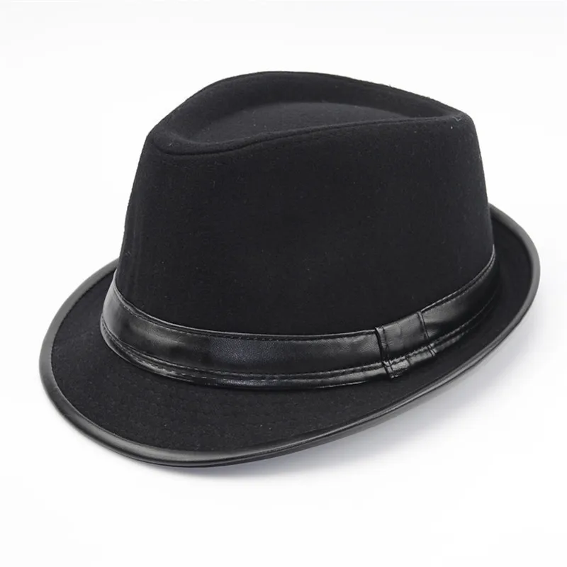 2019 New Arrival Fedora Jazz Hat Men Women Vintage Wool Winter Hat Outdoor Warm Cap Wholesale images - 6