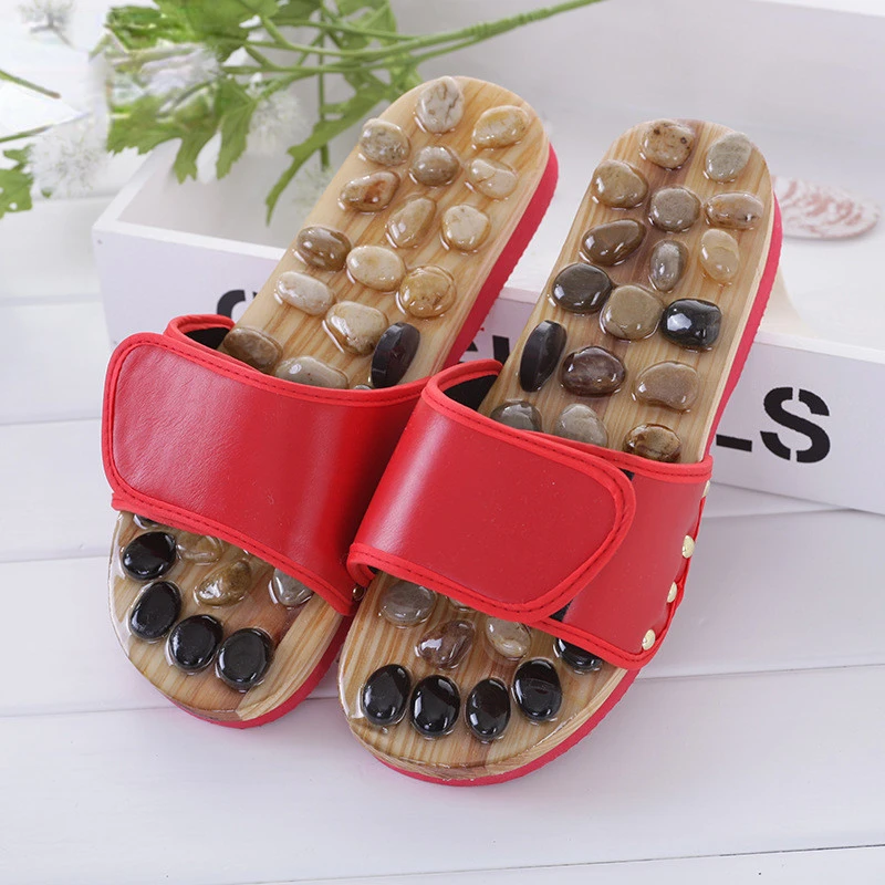 

Massage Slipper Shoes Chinese Medicine Pedicure Cobblestone Accupressure Foot Acupoint Men Women Healthcare House Slippers